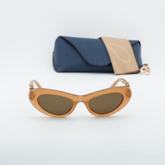 Loewe LW40156U 50E Cat Eye Sunglasses – Shiny Brown/Brown main image 5